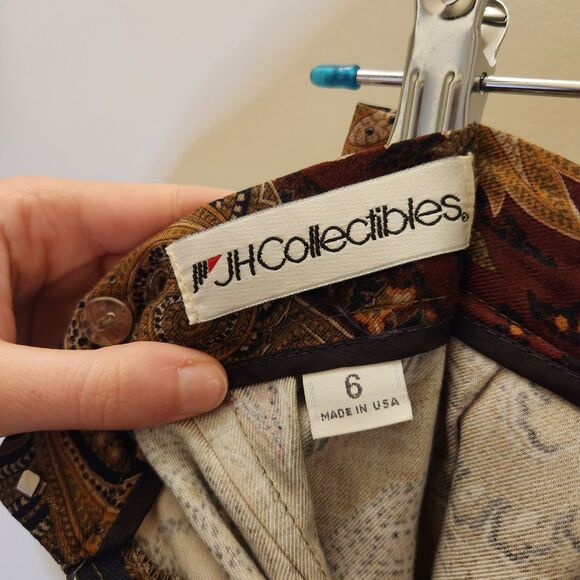 Vtg 90s Y2k Black Floral Maxi Skirt Dark Fairy Whimsigoth Earthy Cottage Baroque - Picture 6 of 8